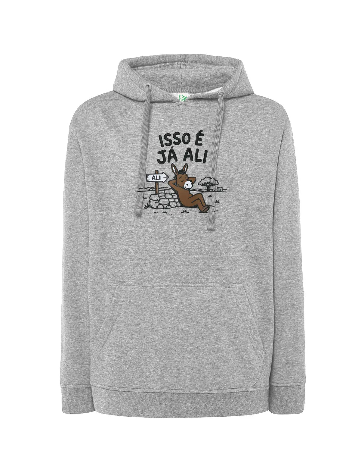 Sweat Personalizada com Frase Ilustrada "Isto é já ali"