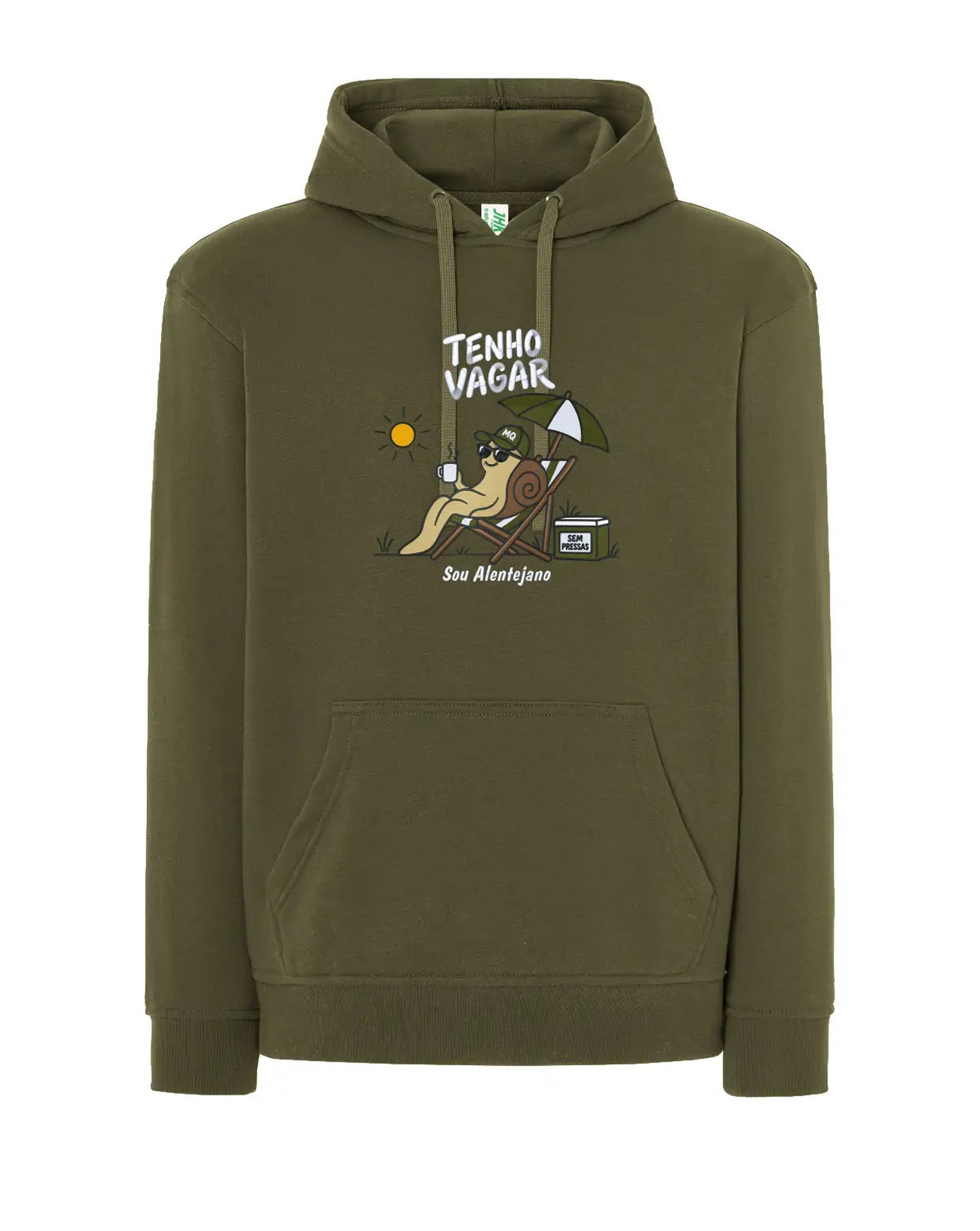 Sweat Personalizada com Frase Ilustrada "Tenho vagar, sou Alentejano"